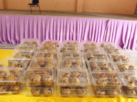 โครงการอบรมส่งเสริมอาชีพระยะสั้น หลักสูตรการทำปลาส้มไร้กาง และเค้กกล้วยหอม